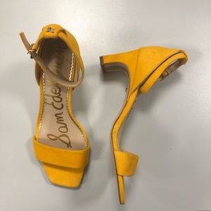 Sam Edelman Holmes yellow mid heel- never worn